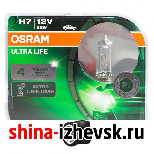 Лампа галогеновая OSRAM — H7-55 Вт-3100К, 2 шт. в Ижевске